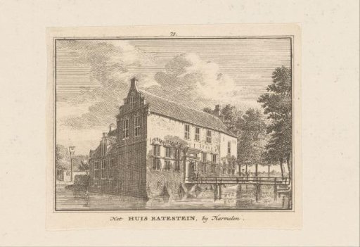 View of Castle Batestein near Harmelen