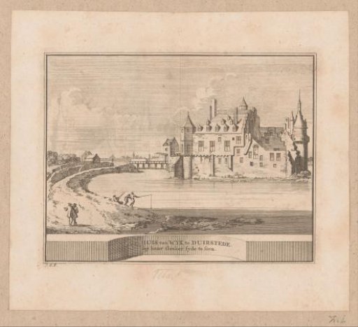 View of Duurstede Castle in Wijk bij Duurstede