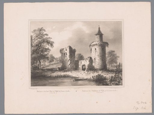 View of the Ruin of Duurstede Castle in Wijk bij Duurstede