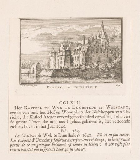 View of Duurstede Castle in Wijk bij Duurstede