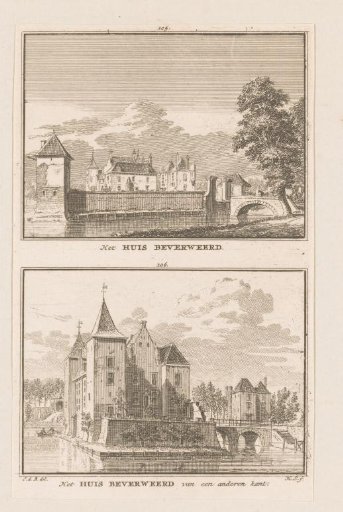 Two views of Castle Beverweerd near Werkhoven
