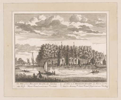 View of the Nes or Realeneiland on the Vecht