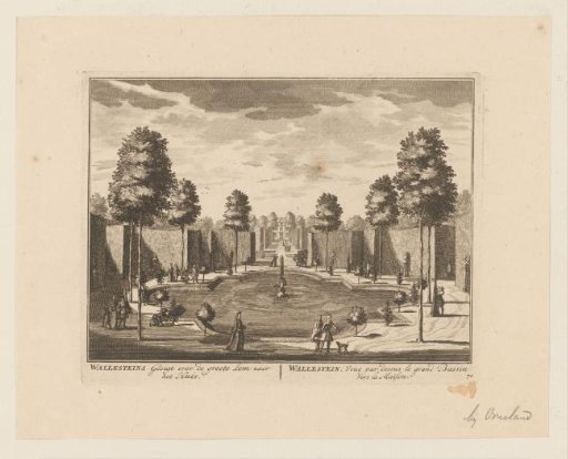 View of the garden at the country estate Wallestein near Loenen on the Vecht