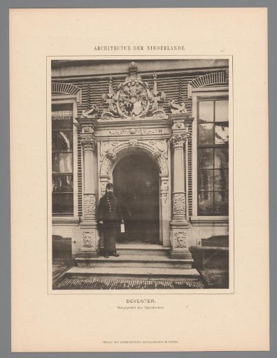 View of the entrance to the women's penitentiary or Spinhuis in Deventer