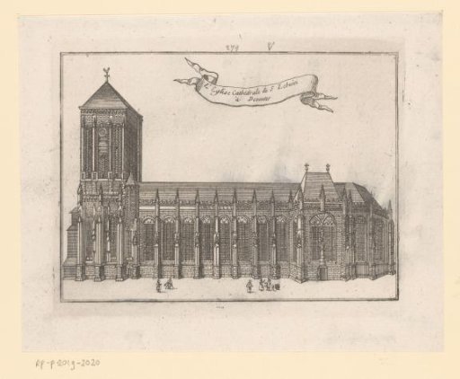 View of the Grote or Lebuïnus Church in Deventer