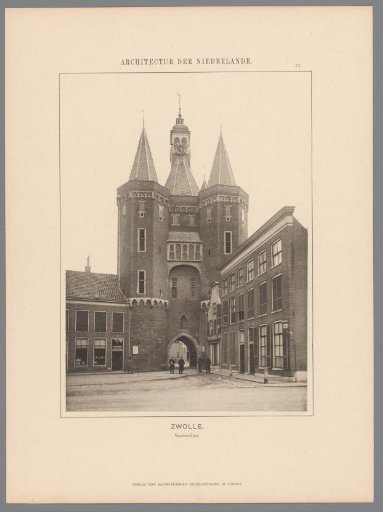 View of the Sassenpoort in Zwolle