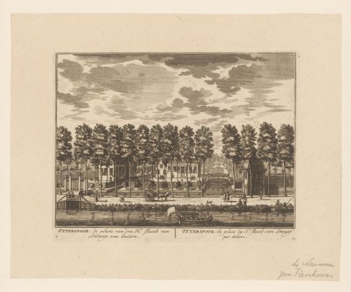 View of the country estate Otterspoor on the Vecht near Maarssen