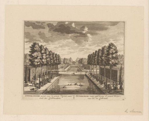 View of the garden of the country estate Otterspoor on the Vecht near Maarssen