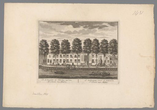 View of the estate Zijdebalen on the Vecht near Utrecht