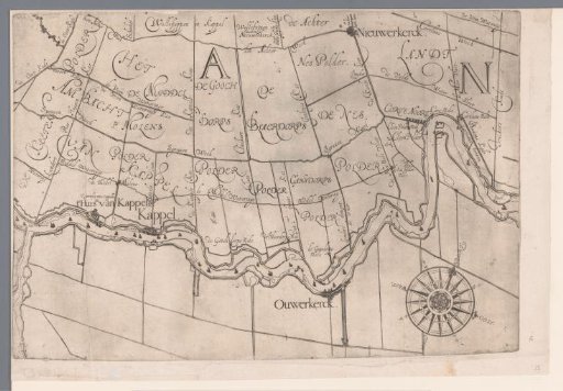Map of the Hoogheemraadschap of Schieland, with Capelle aan den IJssel, Ouderkerk aan den IJssel, and Nieuwerkerk aan den IJssel