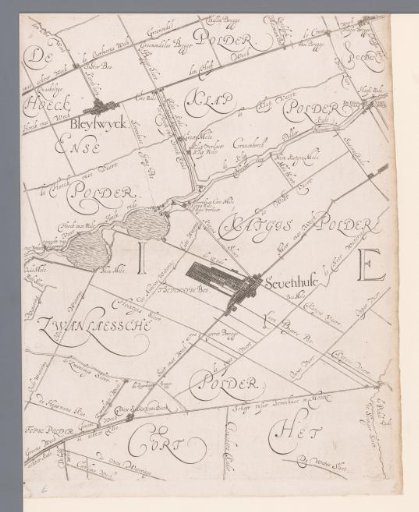 Map of the Hoogheemraadschap of Schieland, with Zevenhuizen and Bleiswijk