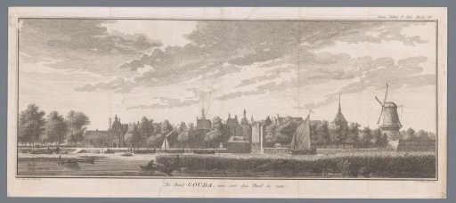 View of Gouda from the IJssel
