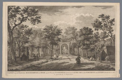View of the Bosbrug in The Hague