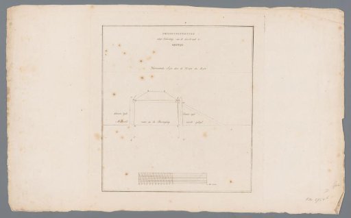 Technical drawing of dike formwork