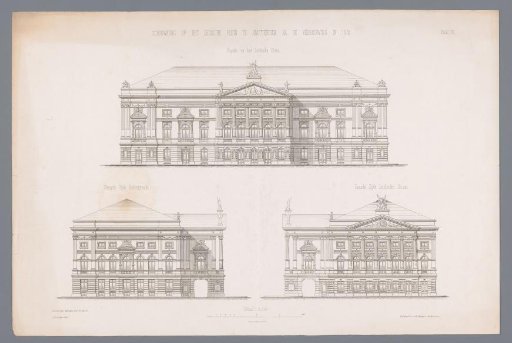 Views of the Facade and Sides of the Stadsschouwburg at the Leidseplein