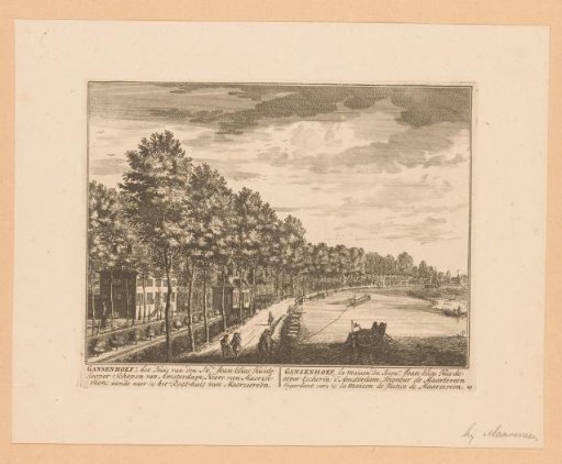 View of the estate Gansenhoef on the Vecht