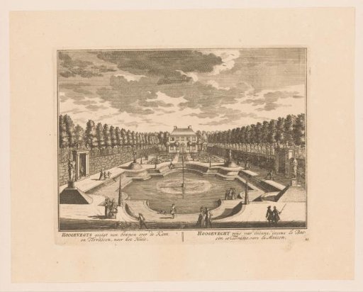 View of the pond of estate Hoogevecht