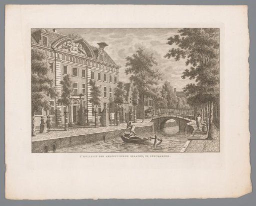 View of the College of the States of Friesland in Leeuwarden