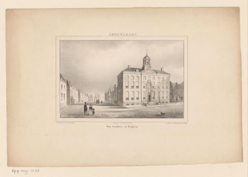 Town Hall and Hofplein in Leeuwarden