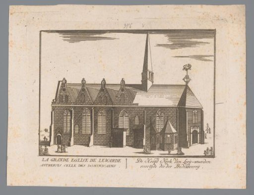 View of the Great Church in Leeuwarden