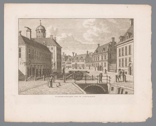 City View with the Stadtholder's Court in Leeuwarden