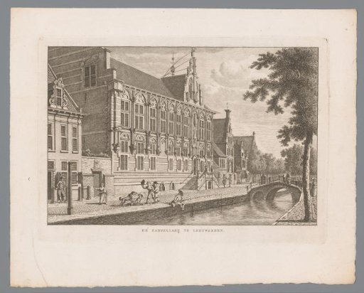 City View with the Chancellery in Leeuwarden