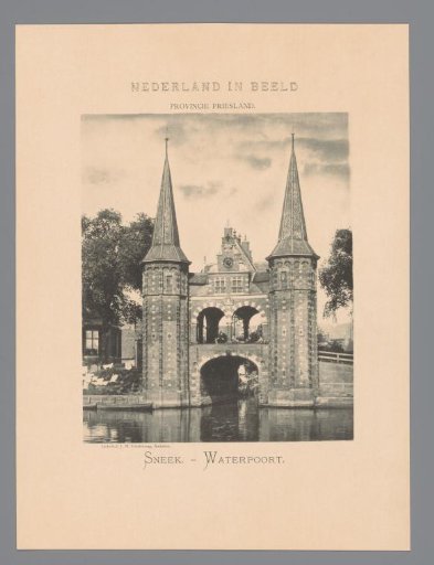 View of the Water Gate in Sneek