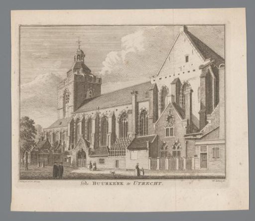 View of the Buurkerk in Utrecht