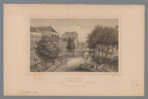 View of the Oudegracht in Utrecht