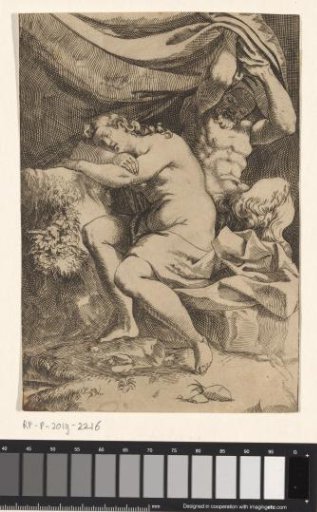 Satyr Spying on a Sleeping Woman