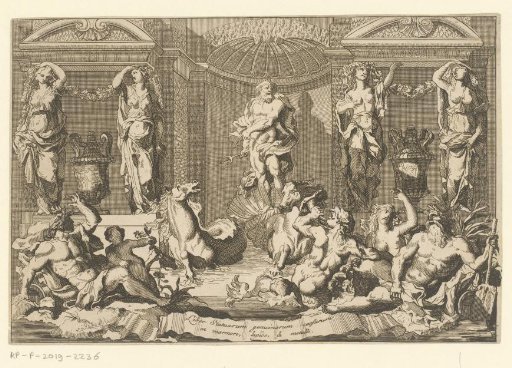 Title Print with Neptune, Lapides, and Nymphs