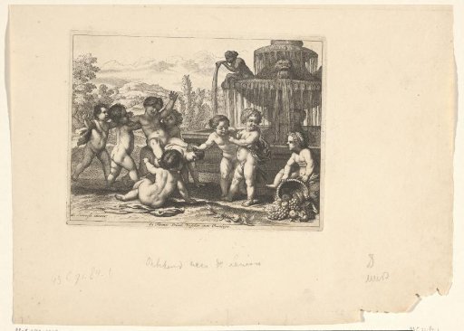 Putti by a Fountain