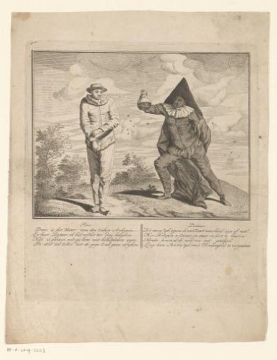 Doctor Examining the Urine of Arlequin