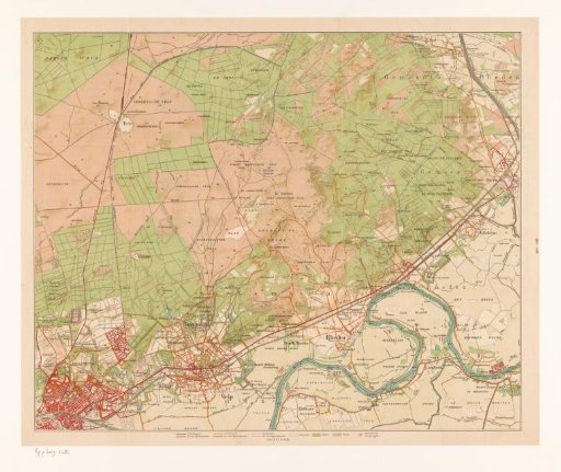 Map of the surroundings of Arnhem