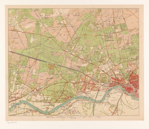 Map of the surroundings of Arnhem