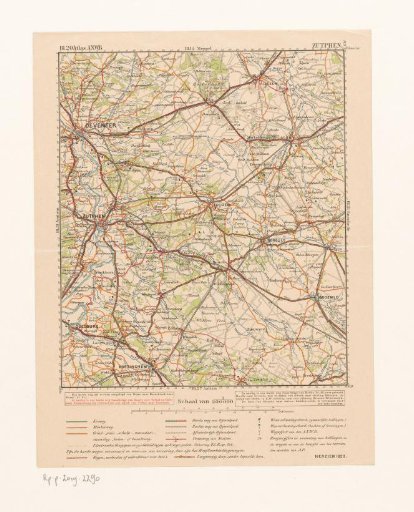 Map of the area around Zutphen and Lochem