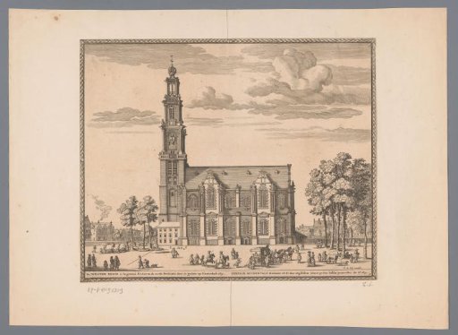 View of the Westerkerk in Amsterdam