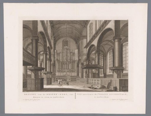 Interior of the Westerkerk in Amsterdam