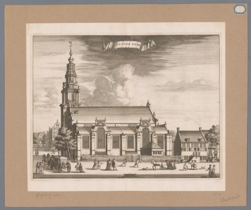 View of the Zuiderkerk in Amsterdam