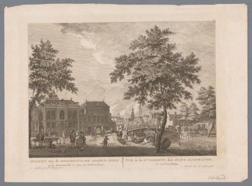 View of the New and Great Synagogue in Amsterdam