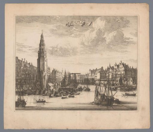 View of the Haringpakkerstoren in Amsterdam