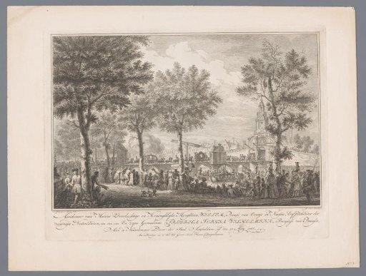 Arrival of William V and Wilhelmina of Prussia at the Haarlemmerpoort, 1768