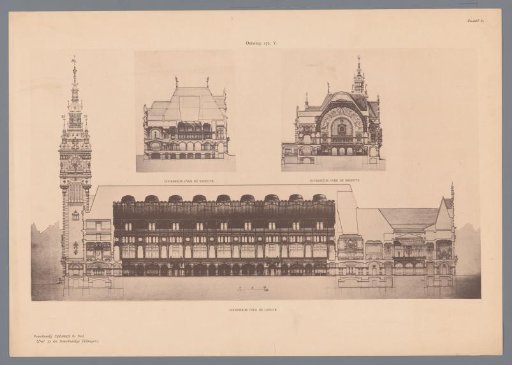 Design for a New Exchange Building in Amsterdam: Sections of Design 172