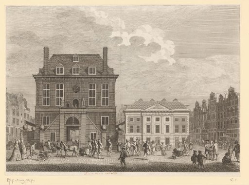 View of the Renovated Waag on the Dam in Amsterdam, 1775