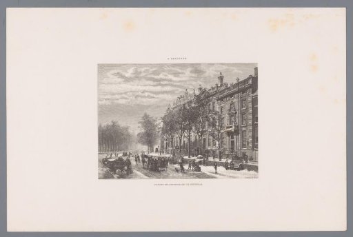 Winter view of the bend in the Herengracht in Amsterdam