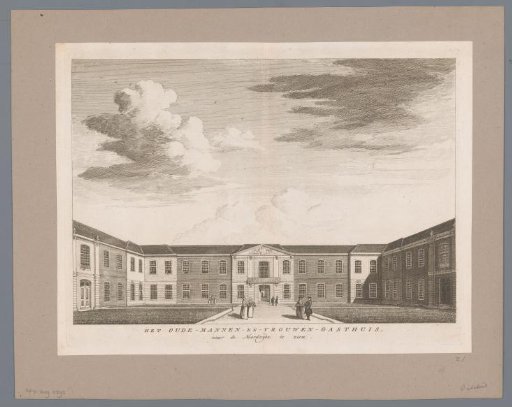 View of the Oudemannenhuis in Amsterdam, Looking North