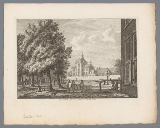 View of the Maliebaan and the house Bellevue