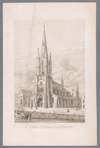 View of the Saint Laurence Church in Alkmaar