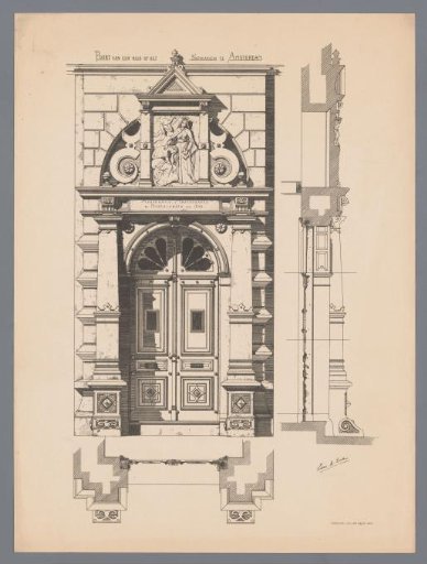 Gateway Design for the Premises of the Insurance Company De Nederlanden, 1845