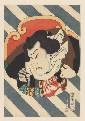 Portrait of sumo wrestler Nuregami Chôgorô
